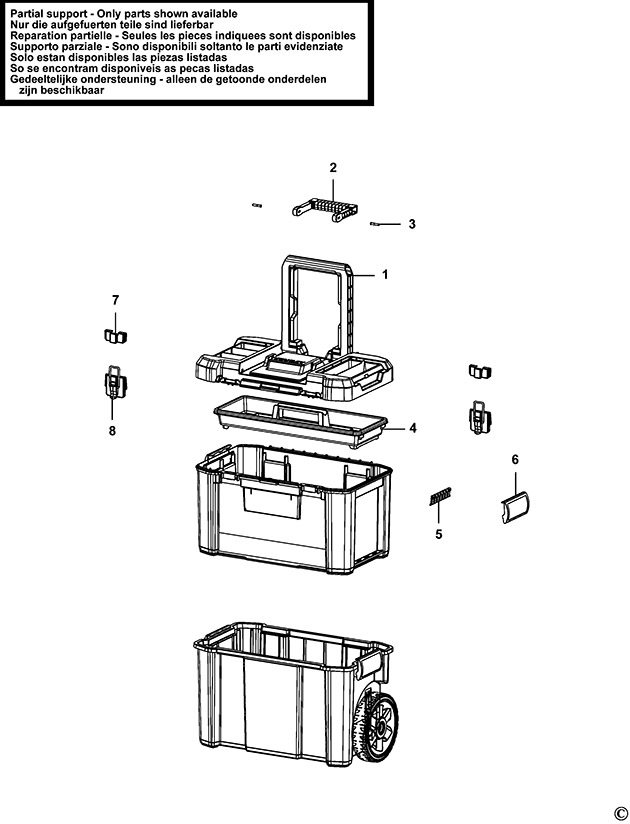 Stanley STST1-70598 Workstation Spare Parts STST1-70598