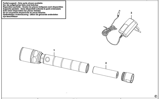 USAG 889 TD Cordless Torch Spare Parts 889 TD