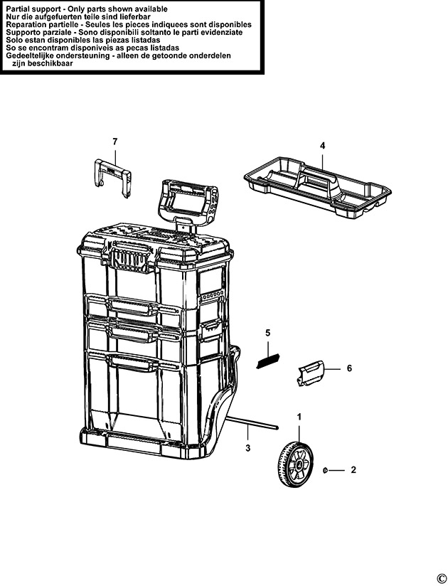 Stanley STST1-70344 Type 1 Workstation Spare Parts STST1-70344
