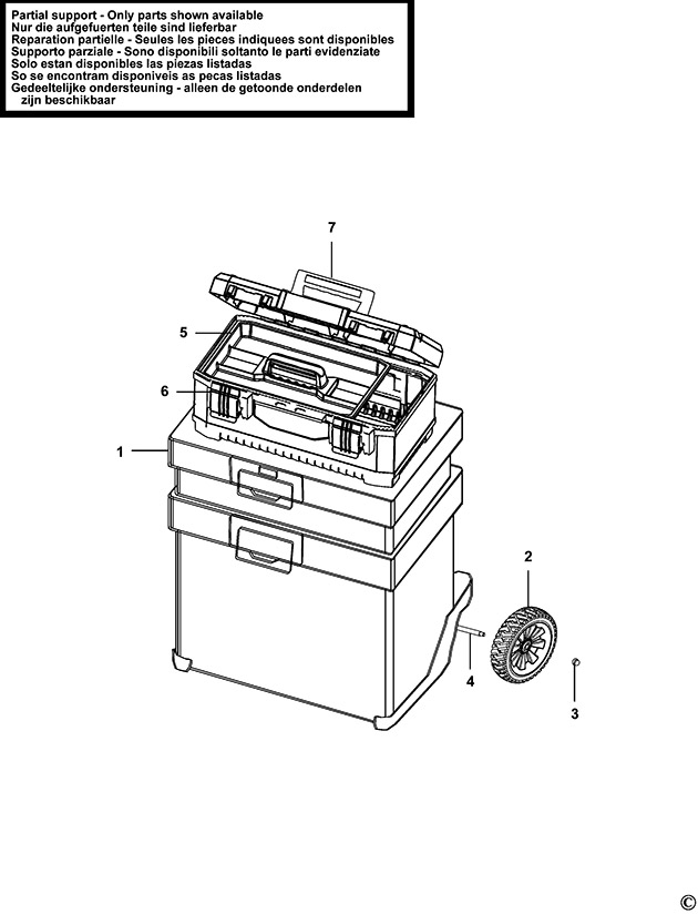 Stanley FMST1-75506 Type 1 Workcentre Spare Parts FMST1-75506
