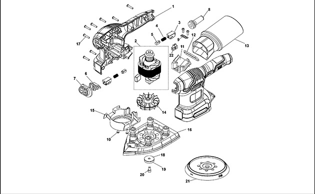 Black & Decker BEW200 4 In 1 Sander Spare Parts BEW200