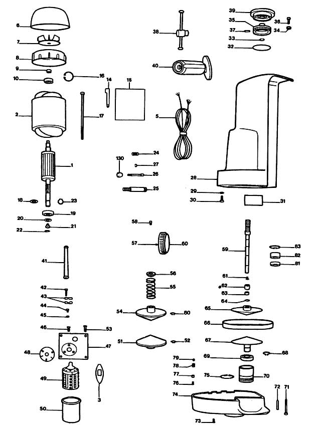Elu MVA64-----B Type 1 Automatic Feed Spare Parts MVA64-----B