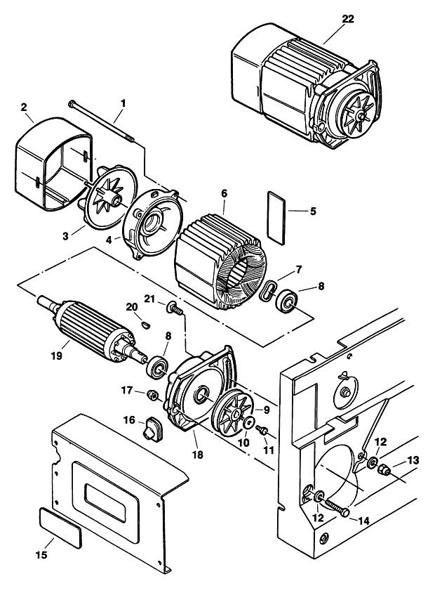 Elu EPT1901-3-D Type 1 Planer Thicknesser Spare Parts EPT1901-3-D