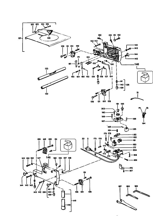 Elu TGS170----F Type 1 Table Spare Parts TGS170----F
