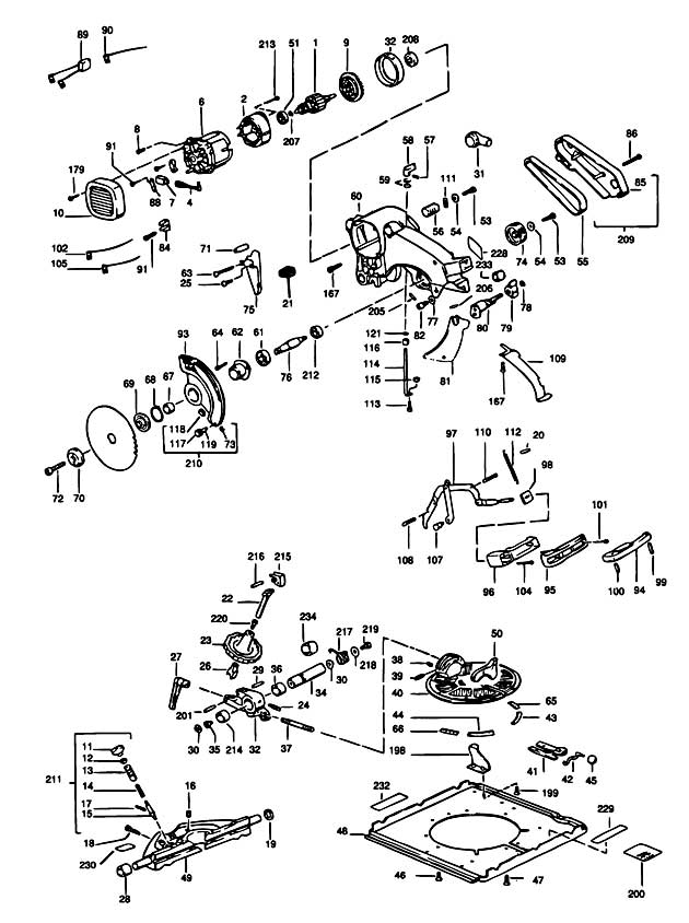 Elu TGS170----G Type 1 Motor Spare Parts - Part Shop Direct