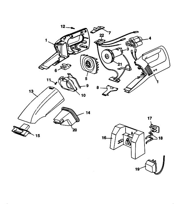 Black & Decker DB3500 Type 1 Powerbrush Spare Parts DB3500