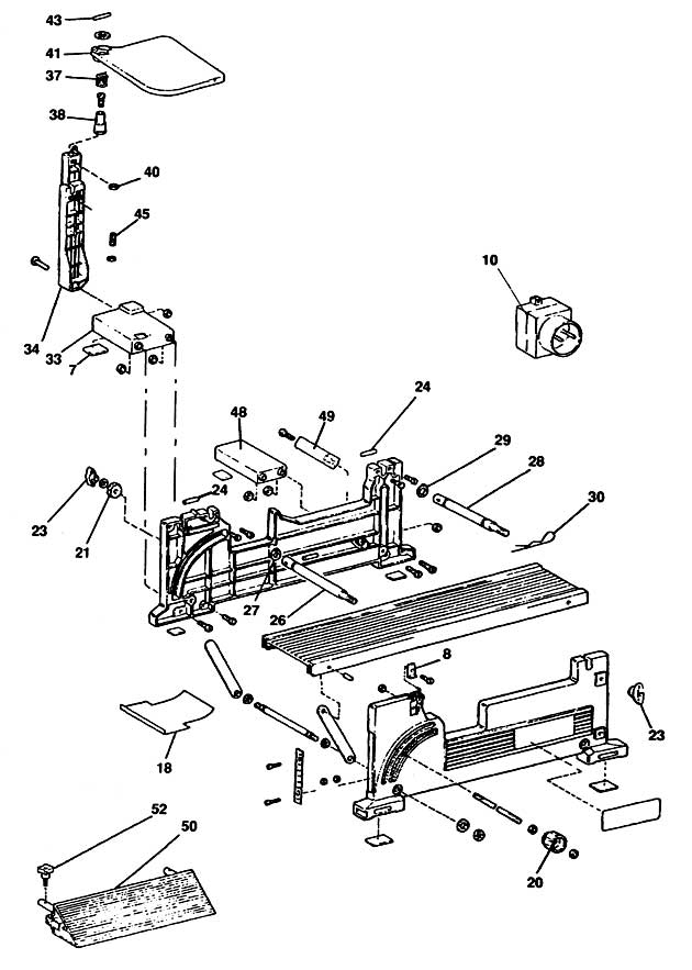 Elu ADE80 Type 1 Planer Stand Spare Parts ADE80