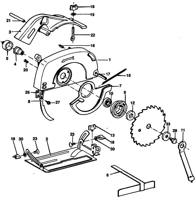 Black & Decker D985 Type 1 Circ Saw Attach Spare Parts D985