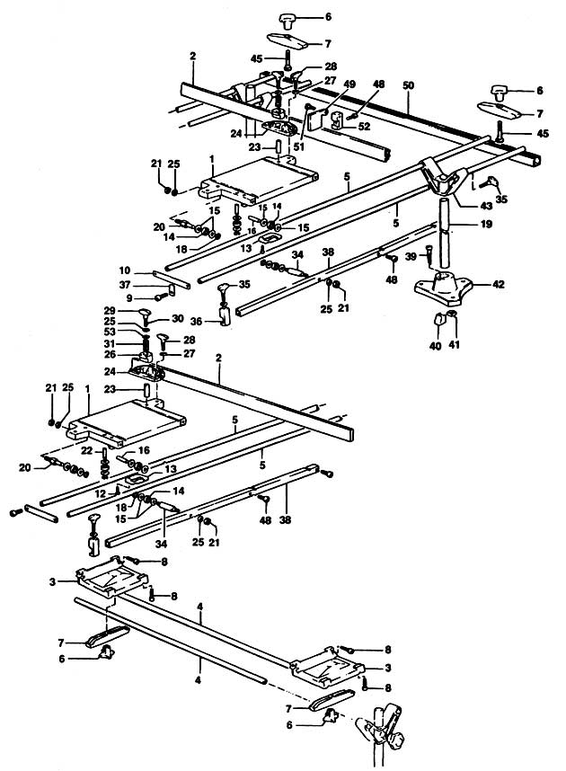 Elu E34920 Type 1 Table Spare Parts E34920