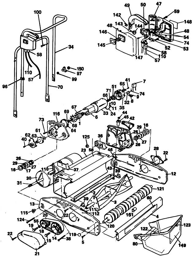 Black & Decker GB201C Type 1 Cylinder Mower Spare Parts GB201C