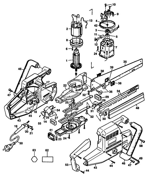 Elu MSU275 Type 1 Universal Saw Spare Parts MSU275