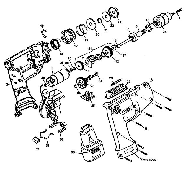 Elu MABS120 Type 1 Driver Versa Clutch Spare Parts MABS120
