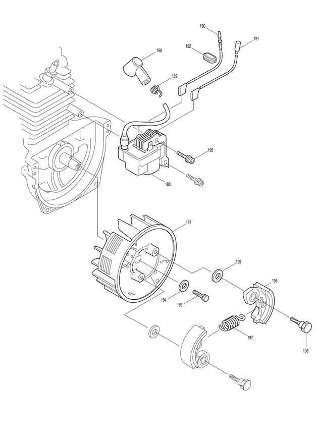 Makita EM4340L 4-stroke Petrol Brushcutter 33.5cc Spare Parts EM4340L