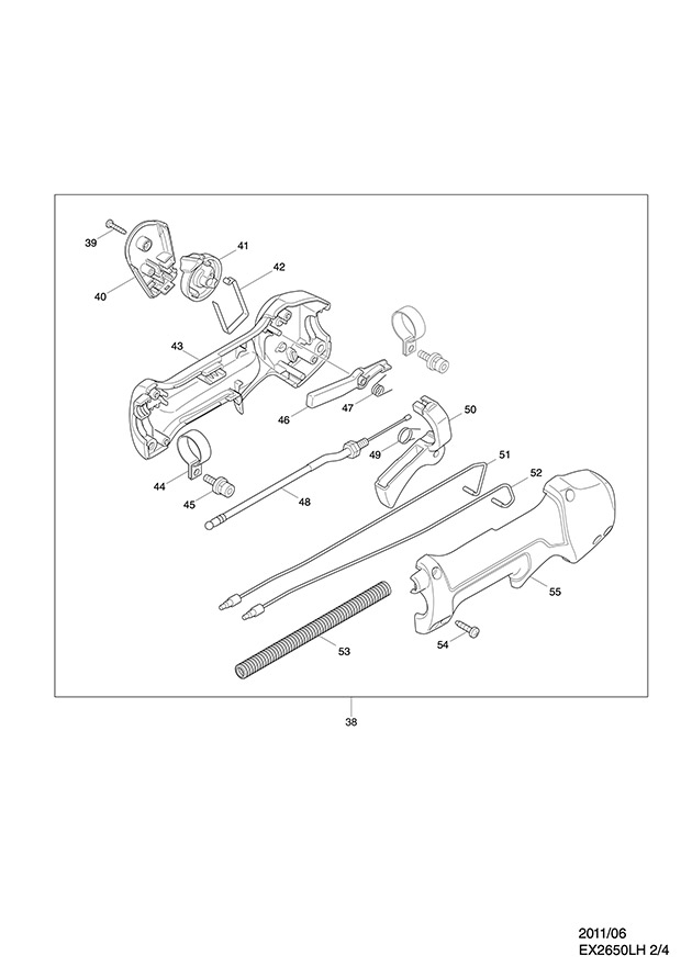 Makita EX2650LH 4-stroke Petrol Brush Cutter 25.4cc Spare Parts EX2650LH
