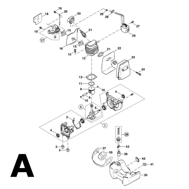 Makita Lt250 Petrol Strimmer Brush Cutter Spare Parts Part Shop Direct