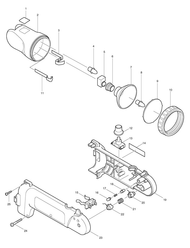 Makita ML903 Rechargable Torch Worksite/jobsite 7.2v Spare Parts ML903