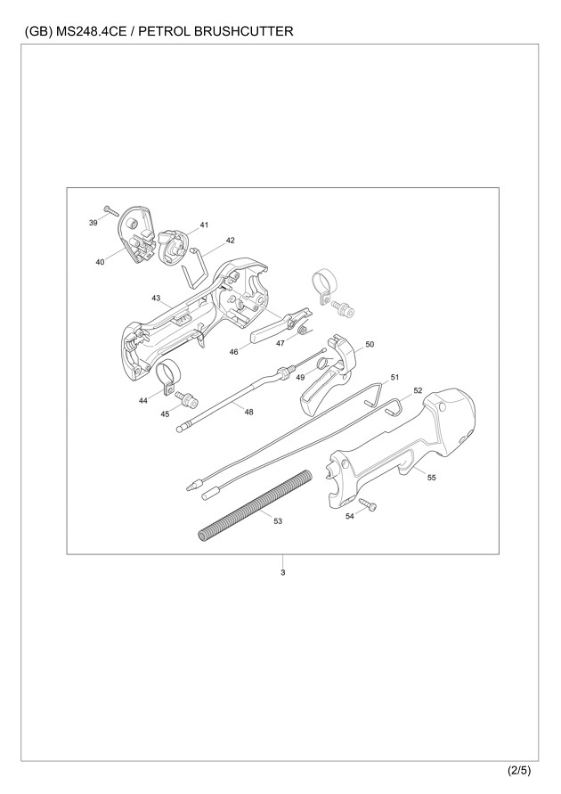 Makita MS248.4CE Brush Cutter Spare Parts MS248.4CE