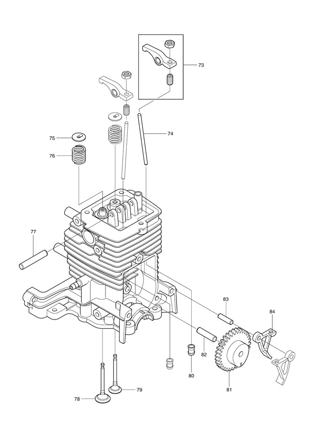 Makita PB2504 Petrol Garden Leaf Blower Spare Parts PB2504