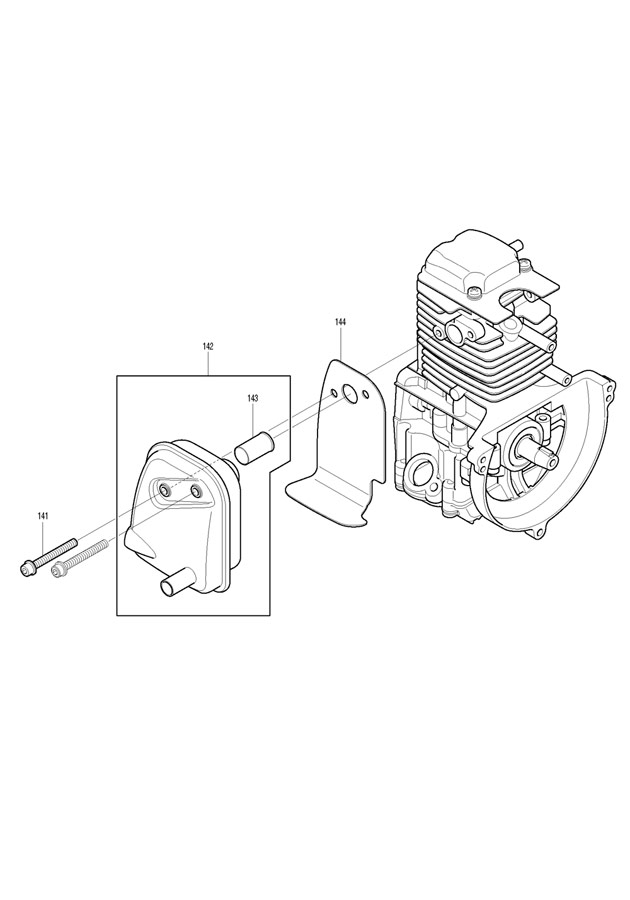 Makita PB2504 Petrol Garden Leaf Blower Spare Parts PB2504