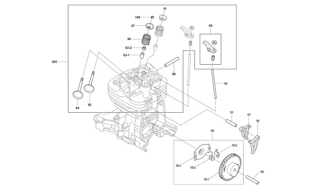 Makita PB7600 Garden Blower 75.6cc Spare Parts PB7600