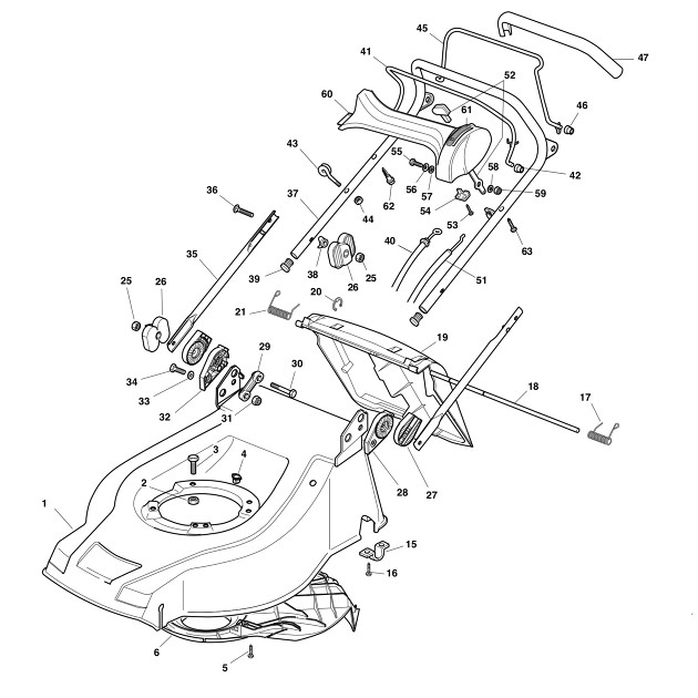 Makita PLM5101 Lawnmower Spare Parts PLM5101