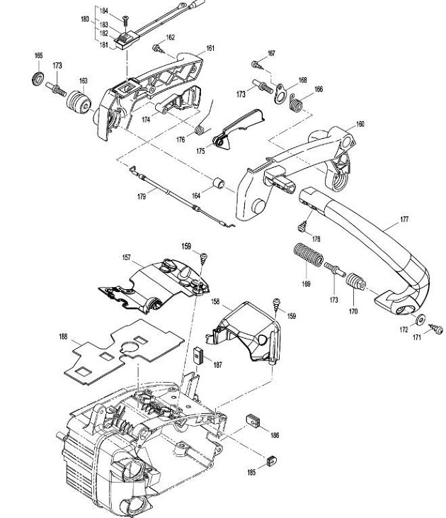 Makita PS310TH Petrol Outdoor Chainsaw Spare Parts PS310TH