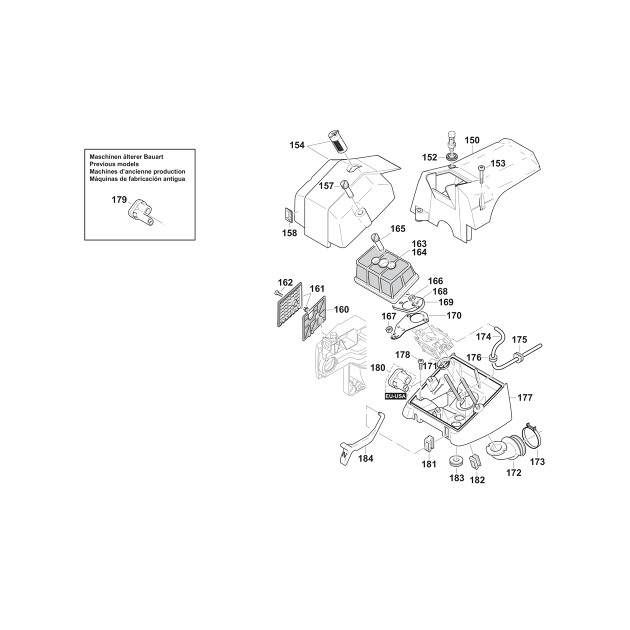 Makita PS9010 Petrol 74cm Chainsaw 90cc Spare Parts PS9010