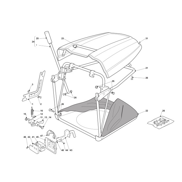 Makita PTM0900 Petrol Lawnmower Spare Parts PTM0900