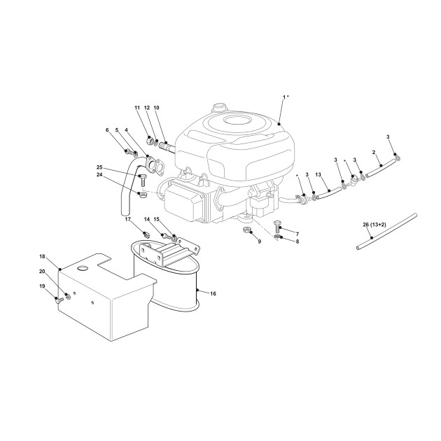 Makita PTM0900 Petrol Lawnmower Spare Parts PTM0900