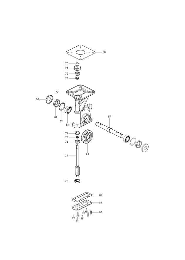 Makita UK360D 36v Cultivator Spare Parts UK360D