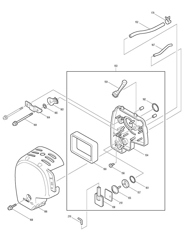Makita BCX2510 4 Stroke 24.5cc Brush Cutter Spare Parts BCX2510