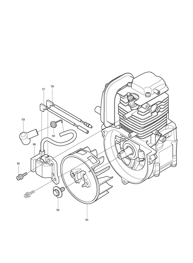 Makita BHX2501 4-stroke Petrol Blower 24.5cc 4 Stroke Spare Parts BHX2501
