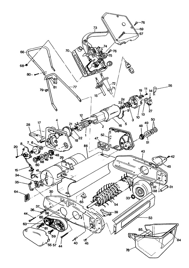 Black & Decker LR101 Type 1 Lawnraker Spare Parts LR101
