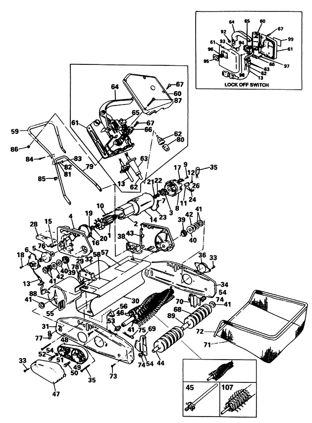 Black & Decker LR1500 Type 1 Lawnraker Spare Parts LR1500