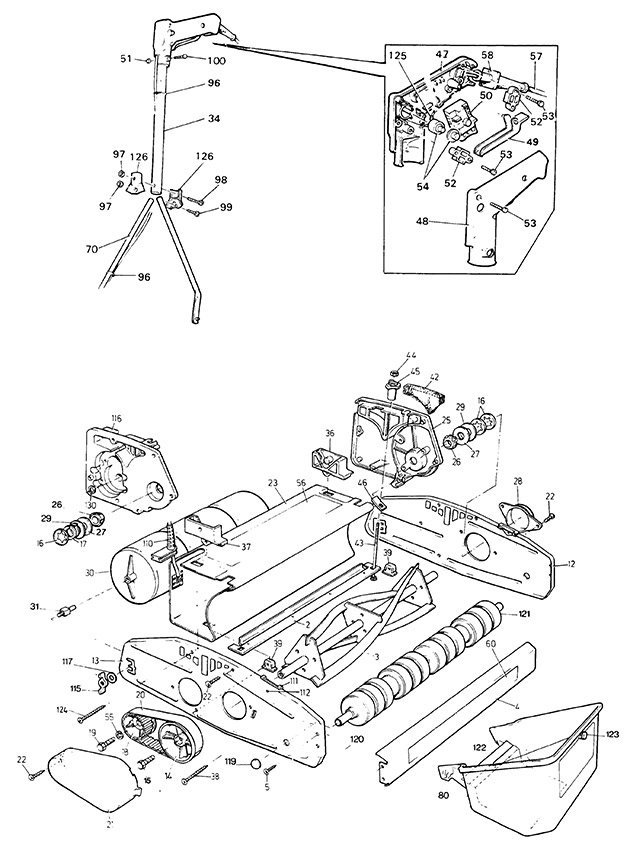 Black & Decker C30P Type 1 Cylinder Mower Spare Parts C30P