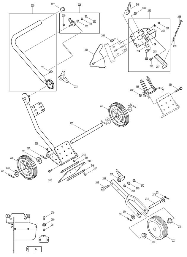Makita DPC6400 Petrol Disc Cutter Spare Parts DPC6400