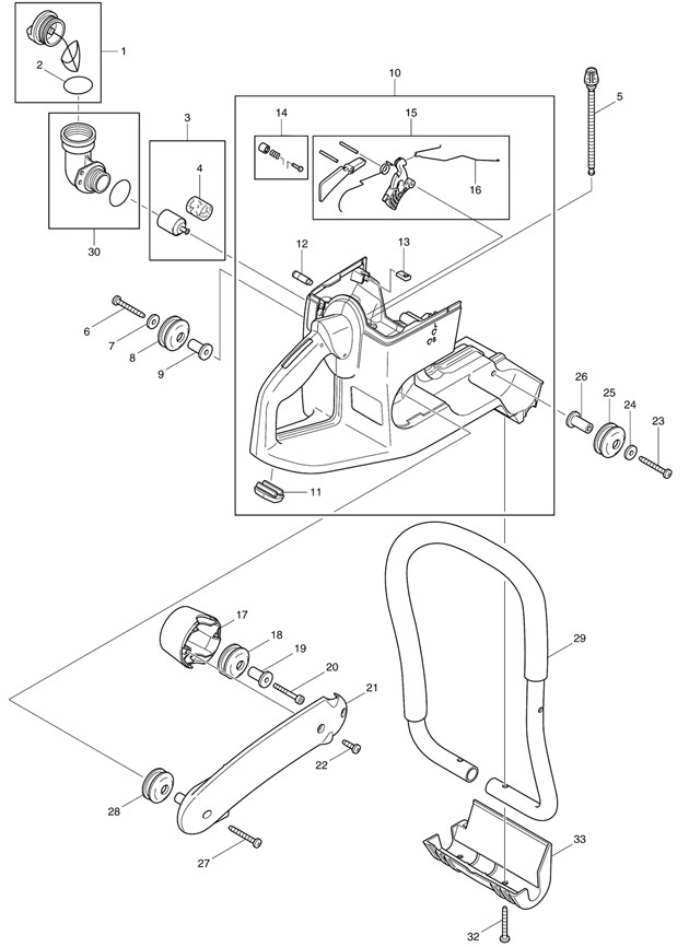 Makita DPC7301 Petrol Disc Cutter Spare Parts DPC7301