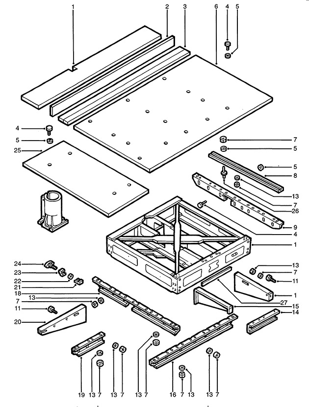 DeWalt DW1751----E Type 1 Radial Arm Saw Spare Parts DW1751----E