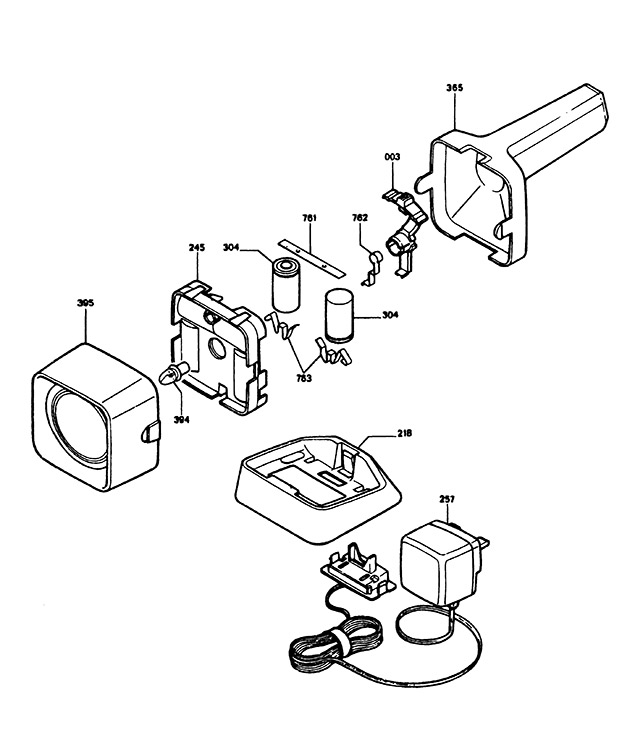 Black & Decker F900 Type 1 Spotlight Spare Parts F900