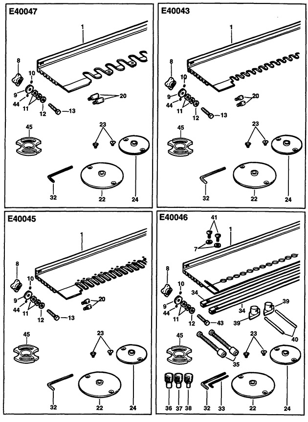 Elu E40045 Type 1 Finger Joint Jig Spare Parts E40045