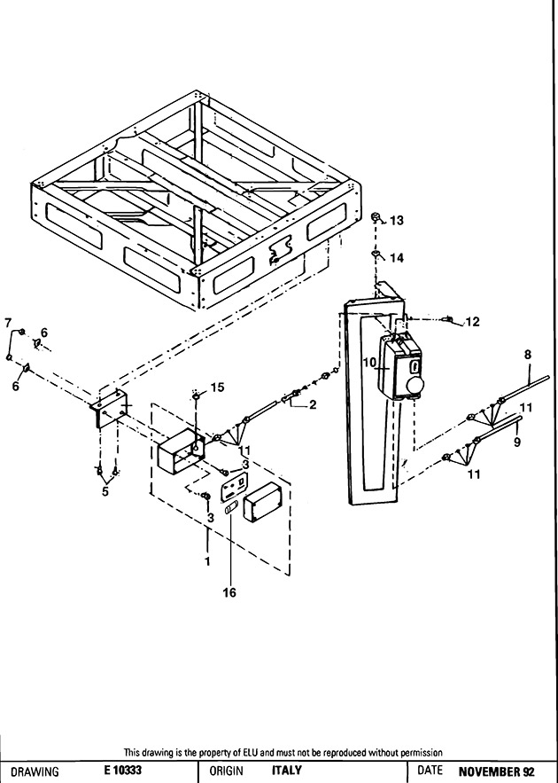 Elu RAS1603---D Type 1 Radial Arm Saw Spare Parts RAS1603---D
