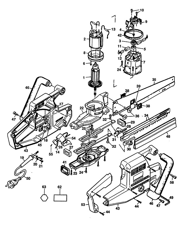 Black & Decker BD385 Type 1 Universal Saw Spare Parts BD385
