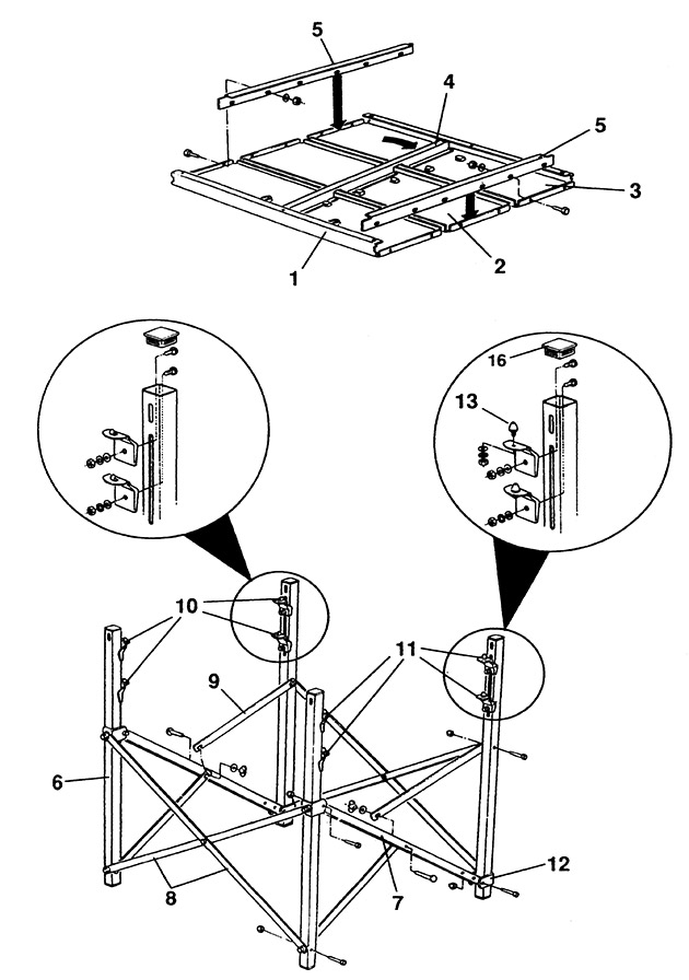 Elu E35184 Type 1 Extension Table Spare Parts E35184