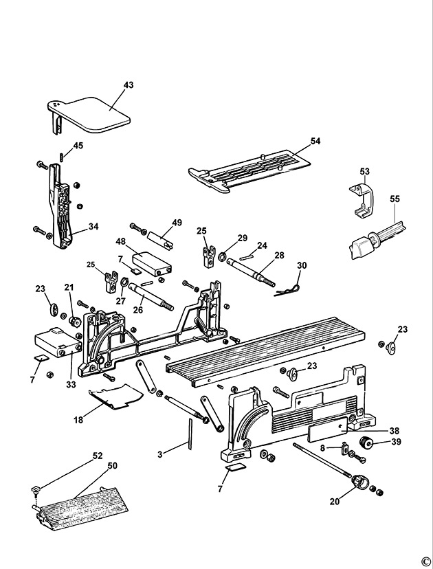 Elu ADE80 Type 2 Planer Stand Spare Parts ADE80