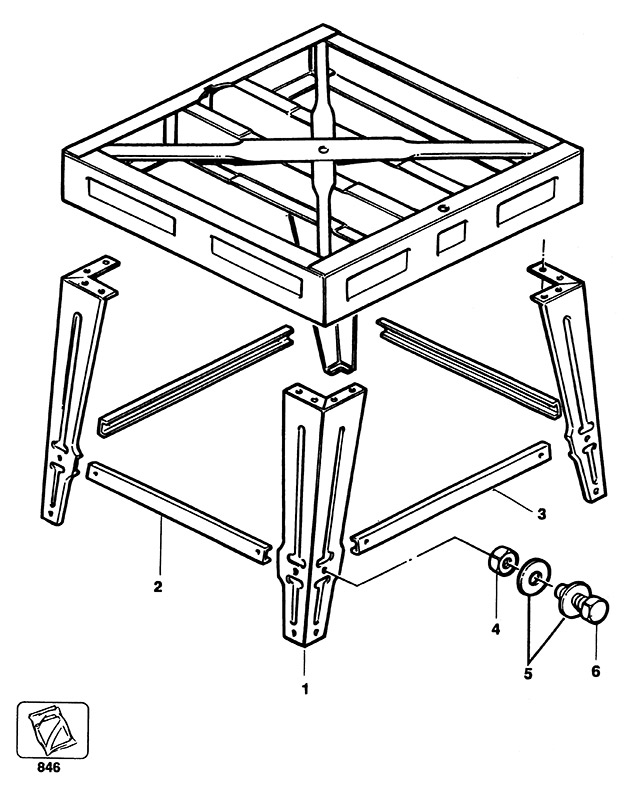 DeWalt DA2592 Type 1 Leg Stand Spare Parts DA2592