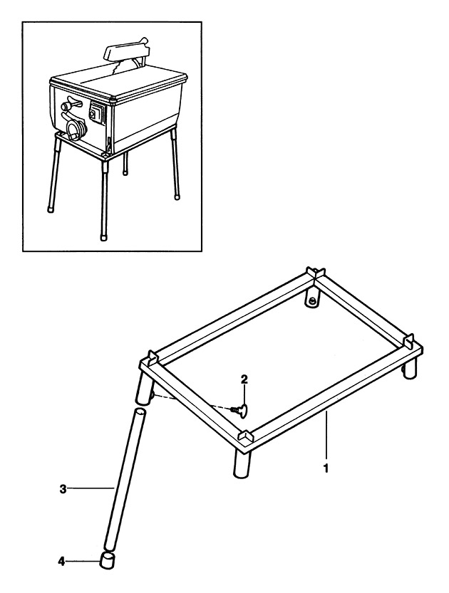 Elu E35171 Type 1 Leg Stand Spare Parts E35171