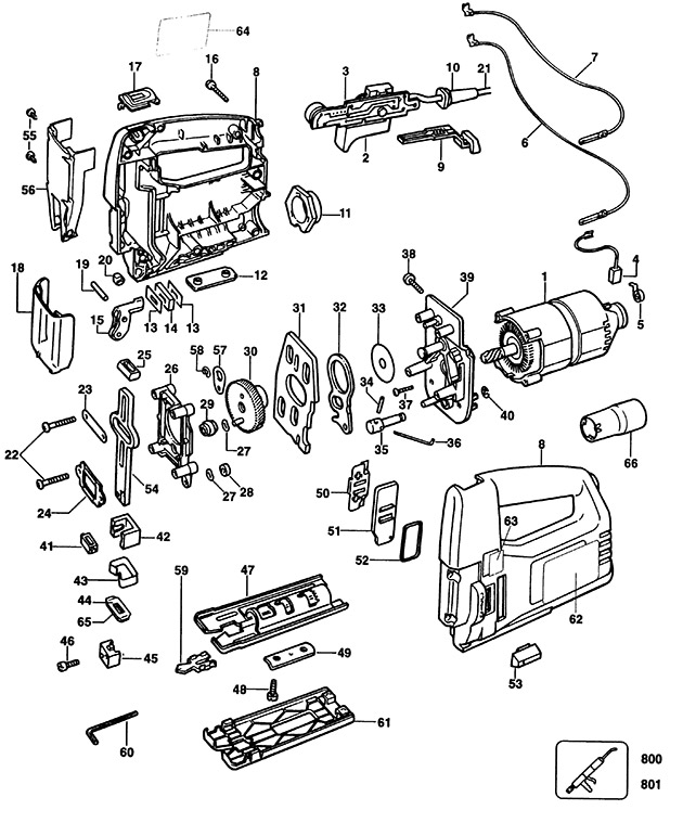 Black & Decker PL31 Type 1 Jigsaw Spare Parts PL31