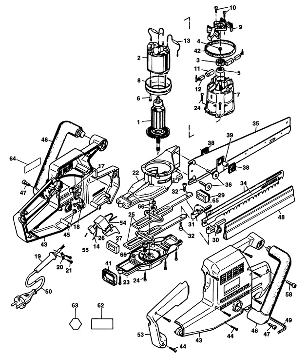 Elu MSU275 Type 3 Universal Saw Spare Parts MSU275