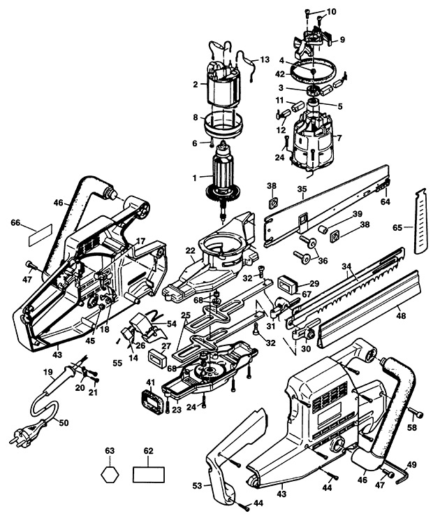 Elu MSU430Z Type 4 Universal Saw Spare Parts MSU430Z