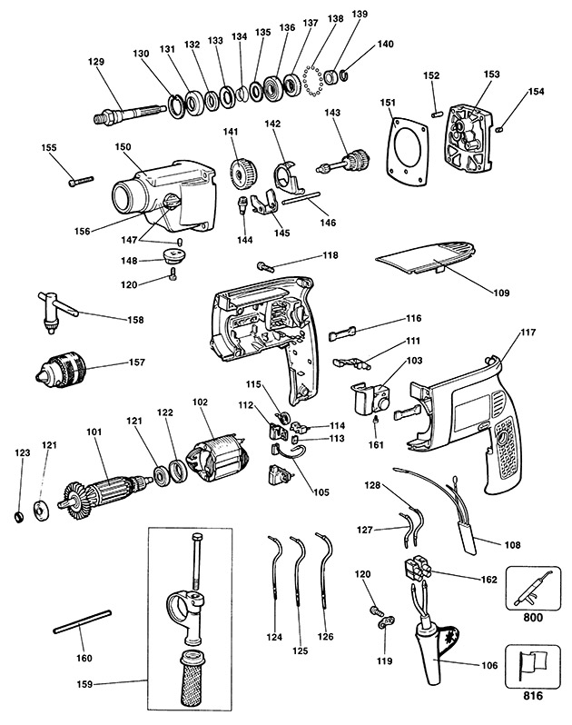 Elu SB20 Type 1 Drill Spare Parts SB20